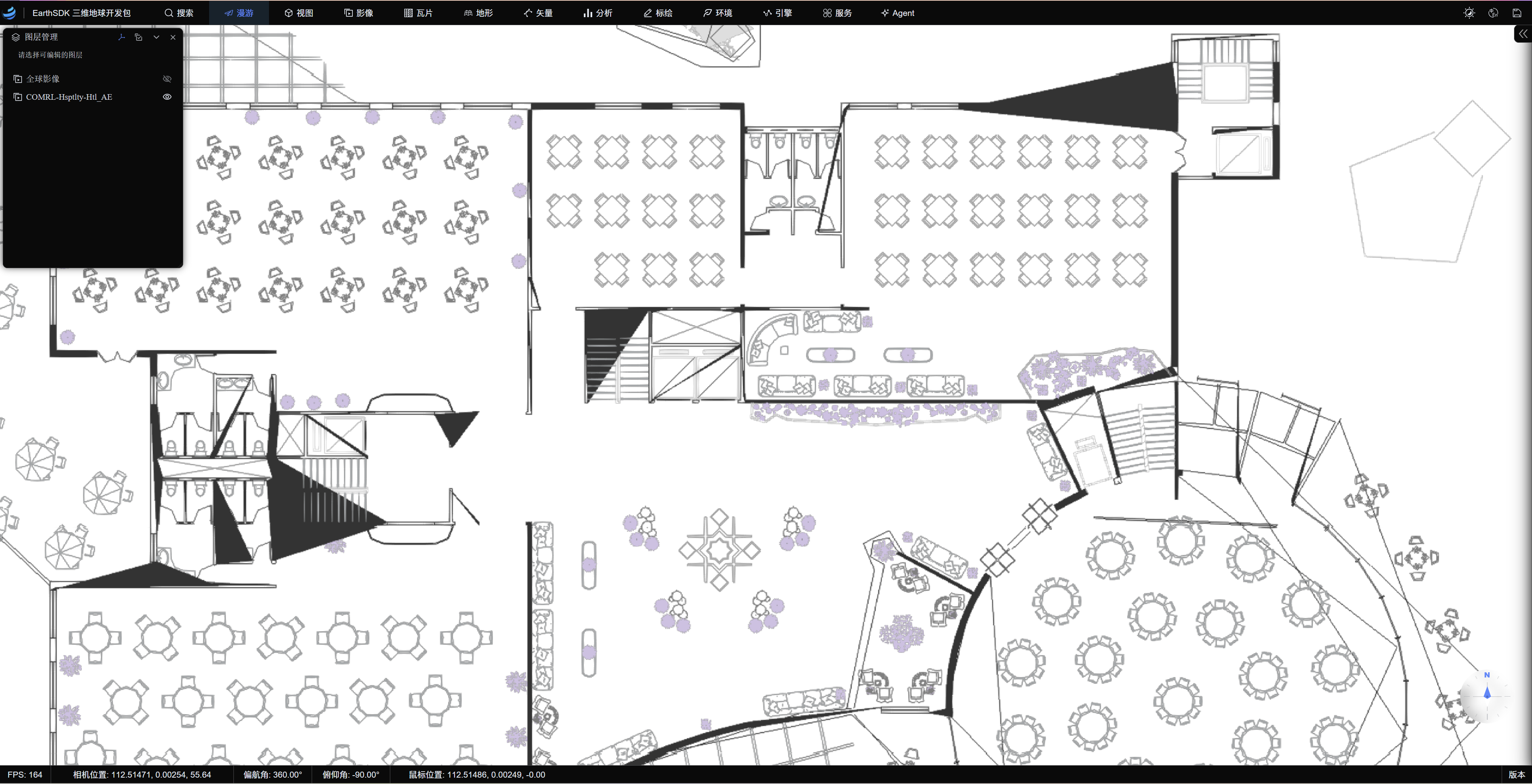 DWG 图层嵌入 EarthSDK 三维地球